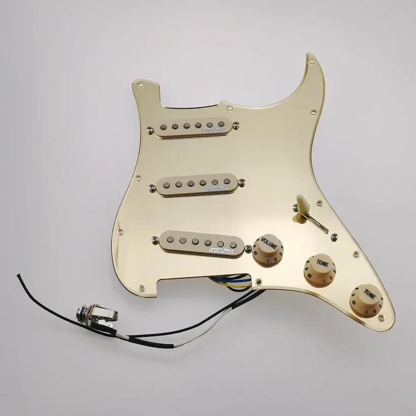 Guitar Pickups Wilkinson WVS 60's Alnico5 SSS Single Coil 7-Way type fully loaded pickguard
Guitar Pickups Wilkinson WVS 60's Alnico5 SSS Single Coil 7-Way type fully loaded pickguard