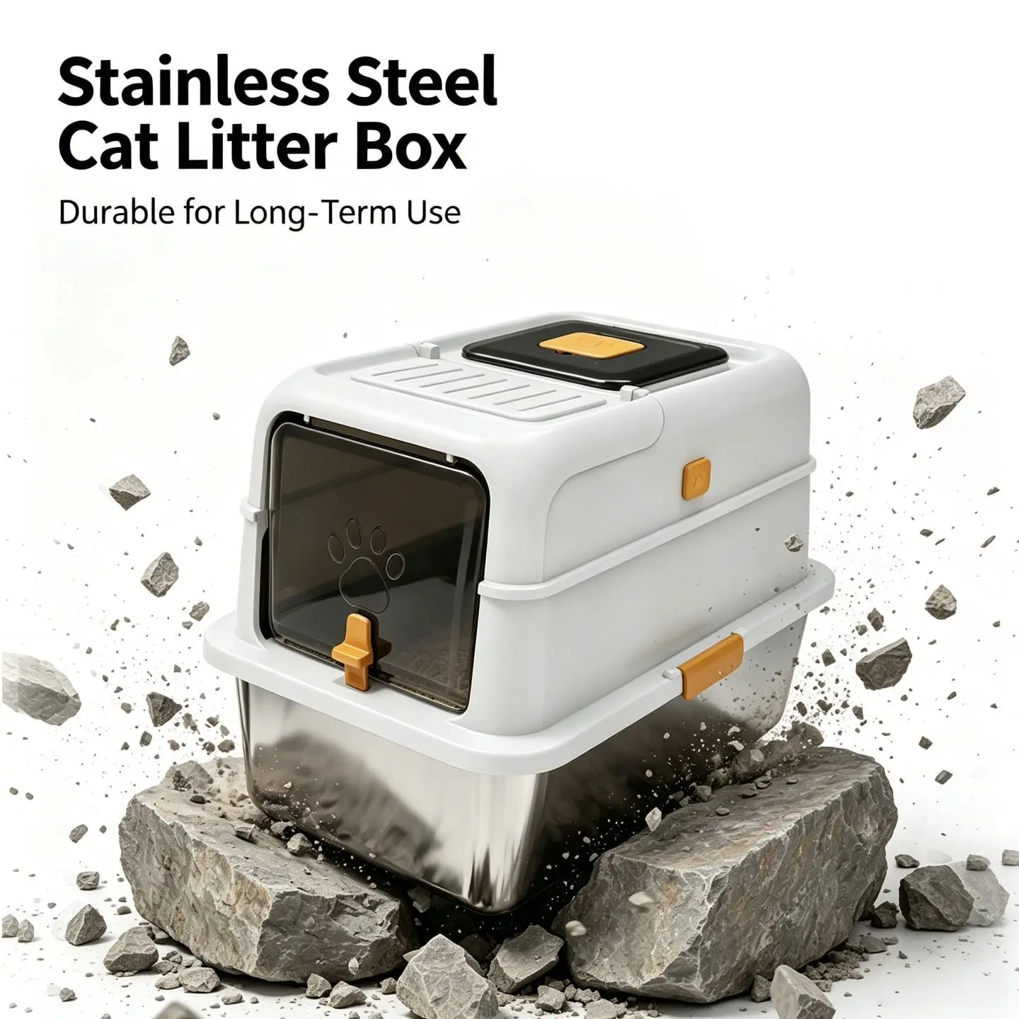 Stainless Steel Anti-splash Protection Cat Litter Box Cat Toilet Pet Cat Litter Drawer Enclosure Drawer Type Deodorization
Stainless Steel Anti-splash Protection Cat Litter Box Cat Toilet Pet Cat Litter Drawer Enclosure Drawer Type Deodorization