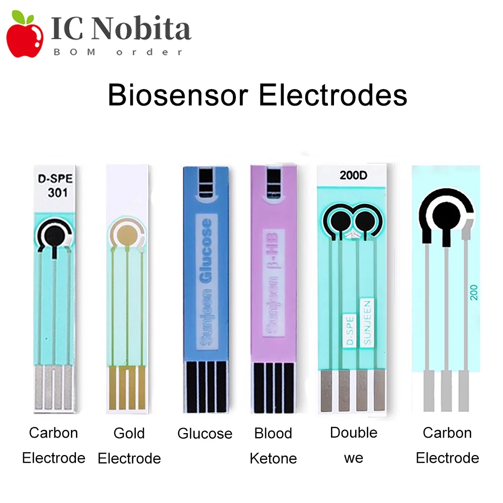 High Precision Electrochemical Biosensor Test Strips for Glucose Uric Acid Blood Ketone - Carbon/Gold Screen Printed Electrodes
High Precision Electrochemical Biosensor Test Strips for Glucose Uric Acid Blood Ketone - Carbon/Gold Screen Printed Electrodes