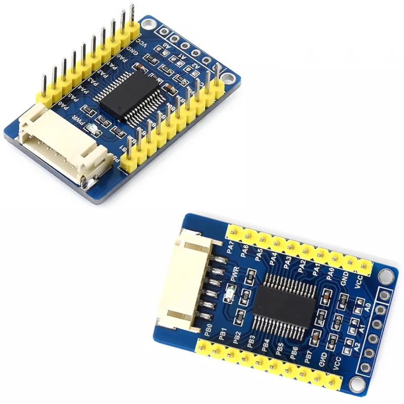 MCP23017 I/O Expansion Module-16 External I/O Ports I2C Control Interface with Level Shifting for Raspberry Pi/Micro:bit/STM32
MCP23017 I/O Expansion Module-16 External I/O Ports I2C Control Interface with Level Shifting for Raspberry Pi/Micro:bit/STM32