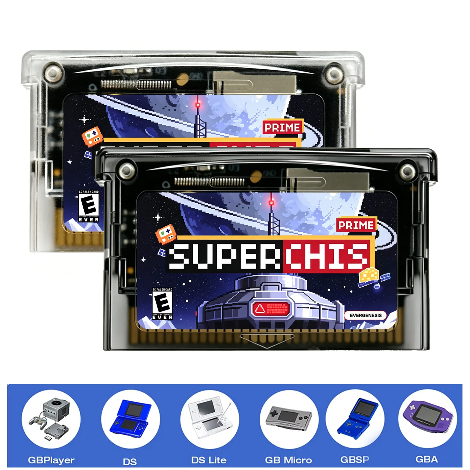 SuperChis 2.0 Prime 5000-in-1 Game Reader Cart for GBA/NDS/GBA SP/GBA Player SDRAM Powered SuperFW NOR Flash Cart
SuperChis 2.0 Prime 5000-in-1 Game Reader Cart for GBA/NDS/GBA SP/GBA Player SDRAM Powered SuperFW NOR Flash Cart