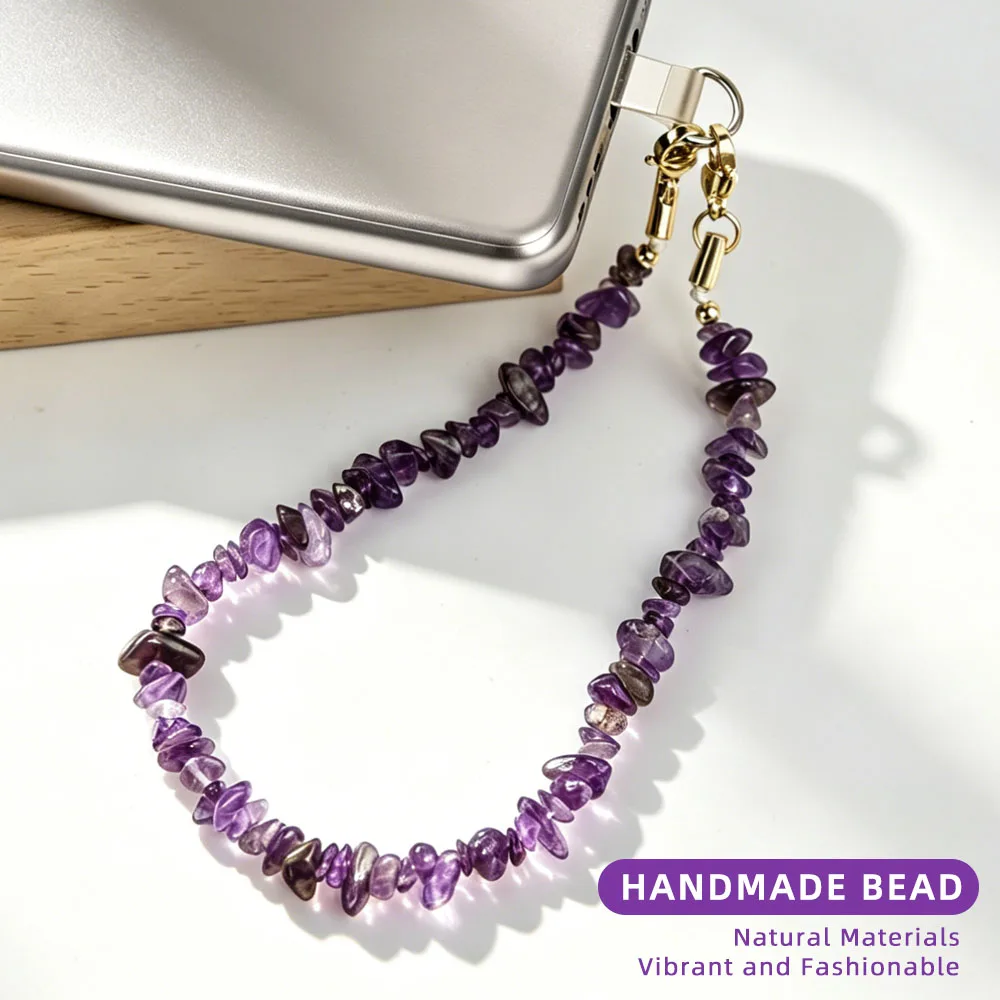 MQIQI Phone Charm Strap Lanyard Natural Stone Handmade Bead Trendy Chain for Cell Phone Accessory Pendant Wrist Anti-Lost Charm
MQIQI Phone Charm Strap Lanyard Natural Stone Handmade Bead Trendy Chain for Cell Phone Accessory Pendant Wrist Anti-Lost Charm