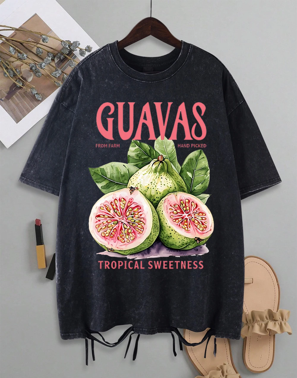 Guavas From Farm Hand Picked Print Woman Washed Holes T Shirts Cotton Loose T Shirt Street Summer Clothes Crewneck Y2K Top
Guavas From Farm Hand Picked Print Woman Washed Holes T Shirts Cotton Loose T Shirt Street Summer Clothes Crewneck Y2K Top