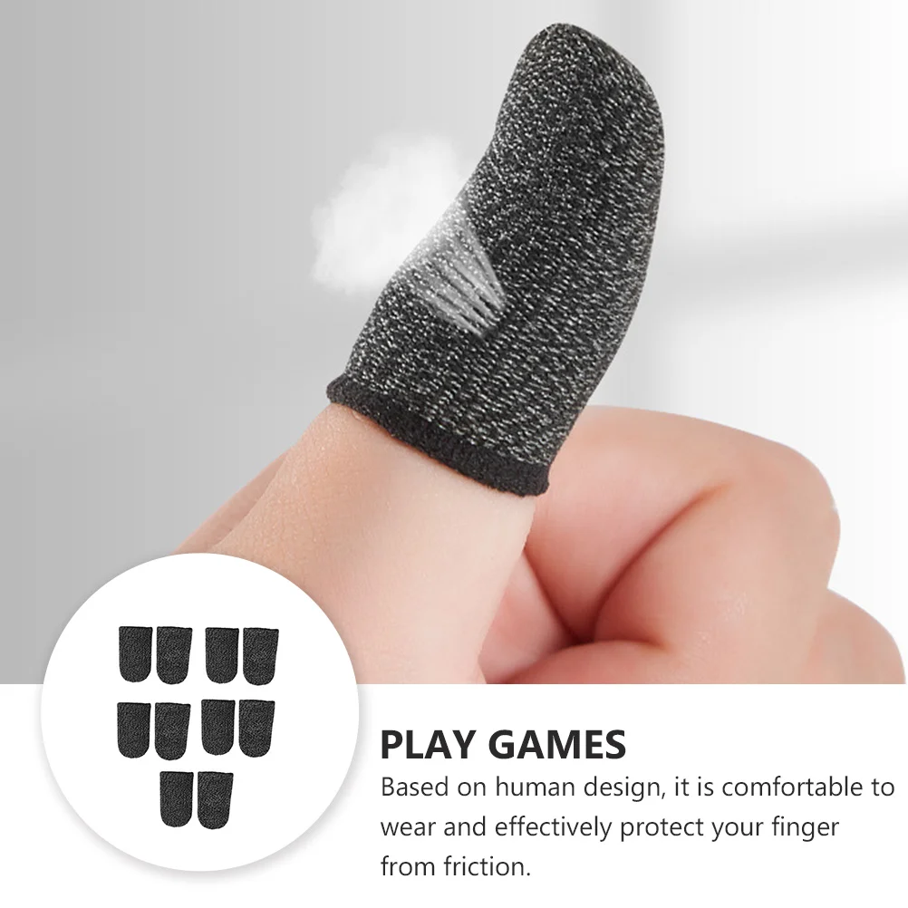 10pcs Finger Sleeves Game Controller Breathable Durable Touch Screen Anti-Slip Comfortable For Phone Game Black
10pcs Finger Sleeves Game Controller Breathable Durable Touch Screen Anti-Slip Comfortable For Phone Game Black