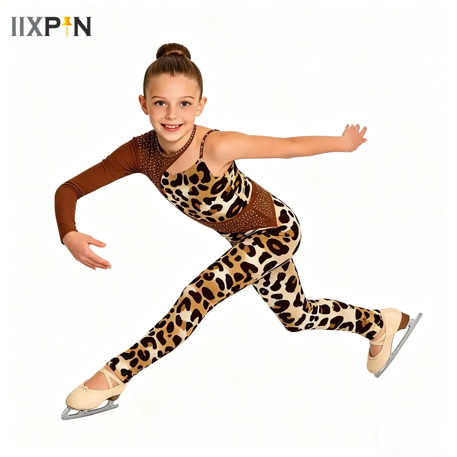 Kids Girls Figure Skating Jersey Gymnastics Full Leotard Rhinestones Sheer Mesh Sports Yoga Ballet Dance Performance Unitards
Kids Girls Figure Skating Jersey Gymnastics Full Leotard Rhinestones Sheer Mesh Sports Yoga Ballet Dance Performance Unitards