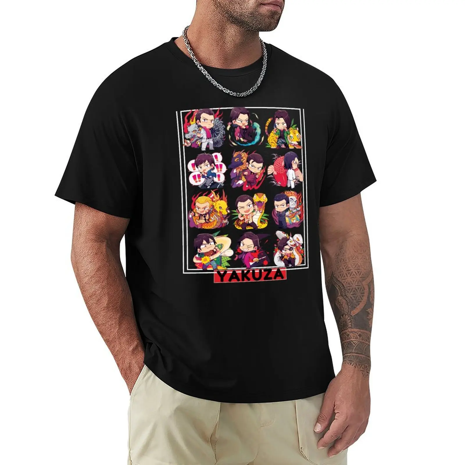 Yakuza Stickers T-Shirt Vintage Style Printed Top
Yakuza Stickers T-Shirt Vintage Style Printed Top