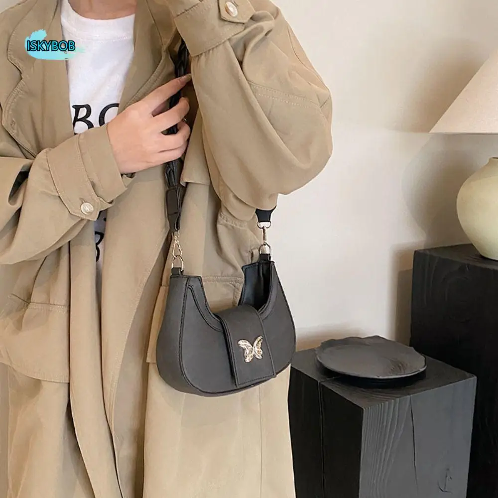 PU Leather Butterfly Crossbody Bag Korean Style Denim Color Hobos Handbag Half Moon Bag Fashion Design Shoulder Bag Streetwear
PU Leather Butterfly Crossbody Bag Korean Style Denim Color Hobos Handbag Half Moon Bag Fashion Design Shoulder Bag Streetwear