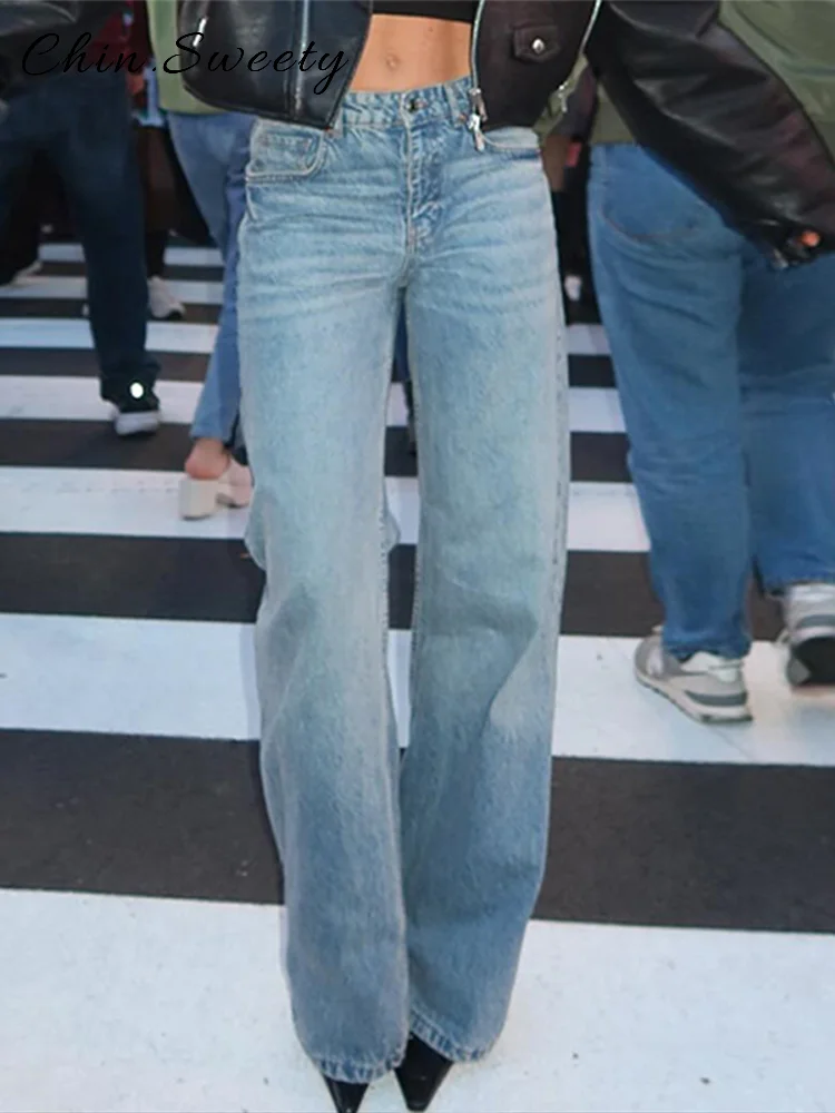 Модные джинсовые брюки на молнии с карманами, женские свободные однотонные прямые брюки с высокой талией, весна-лето 2021, женские шикарные джинсы High Street
Модные джинсовые брюки на молнии с карманами, женские свободные однотонные прямые брюки с высокой талией, весна-лето 2021, женские шикарные джинсы High Street