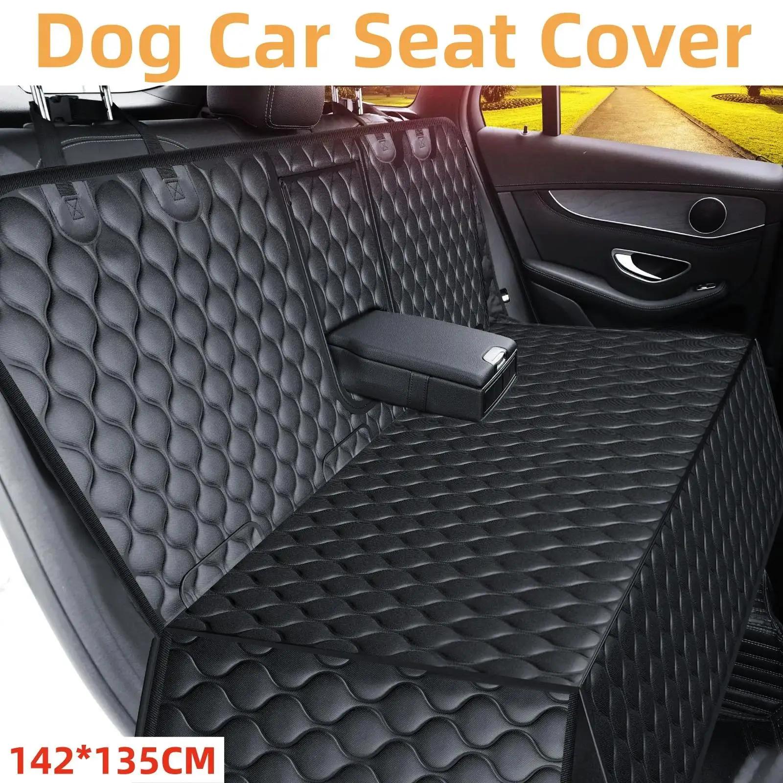 Car Seat for Dogs 100% Waterproof Easy to Clean With Side Flaps Pet Seat Cover for Back Seat Black Carrier Hammock Convertible
Car Seat for Dogs 100% Waterproof Easy to Clean With Side Flaps Pet Seat Cover for Back Seat Black Carrier Hammock Convertible