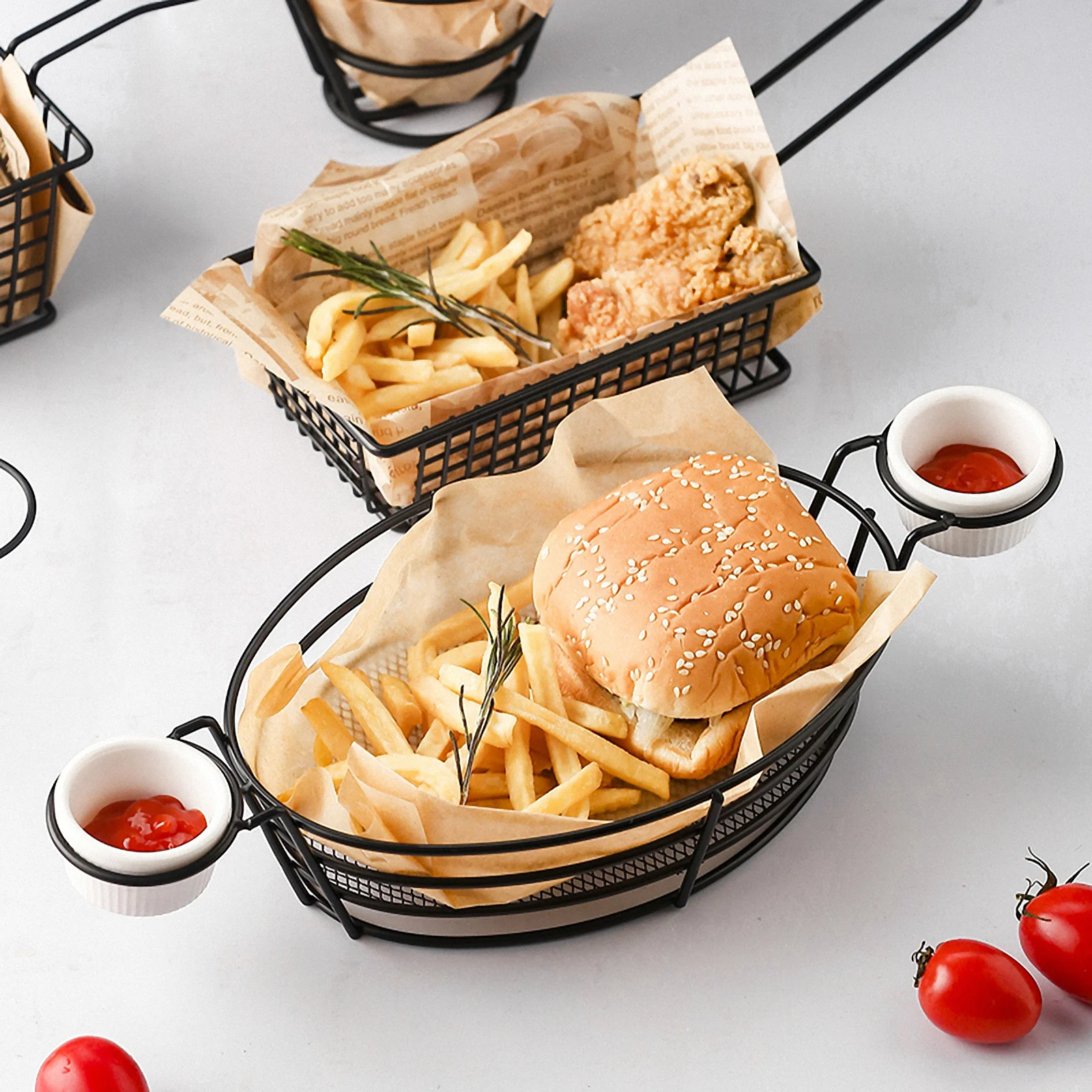 1Pcs Stainless Steel Frying Basket Simple Design French Fries Container Black Kitchen Utensil Home Restaurant
1Pcs Stainless Steel Frying Basket Simple Design French Fries Container Black Kitchen Utensil Home Restaurant