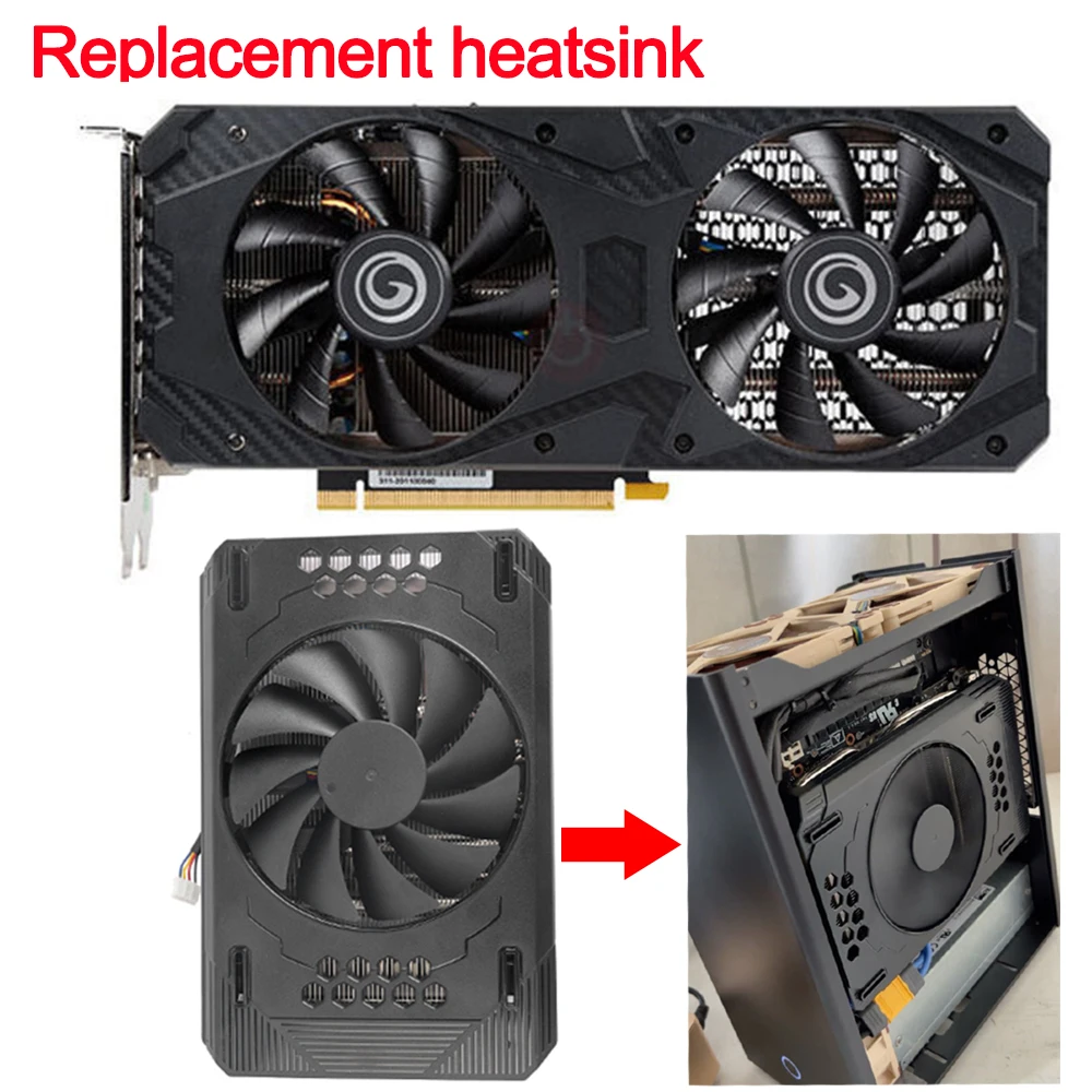Сменный радиатор для видеокарты RTX3060, теплоотвод для охладителя GPU Galax RTX 3060ti с подшипником и вентилятором для установки в чехол ITX
Сменный радиатор для видеокарты RTX3060, теплоотвод для охладителя GPU Galax RTX 3060ti с подшипником и вентилятором для установки в чехол ITX