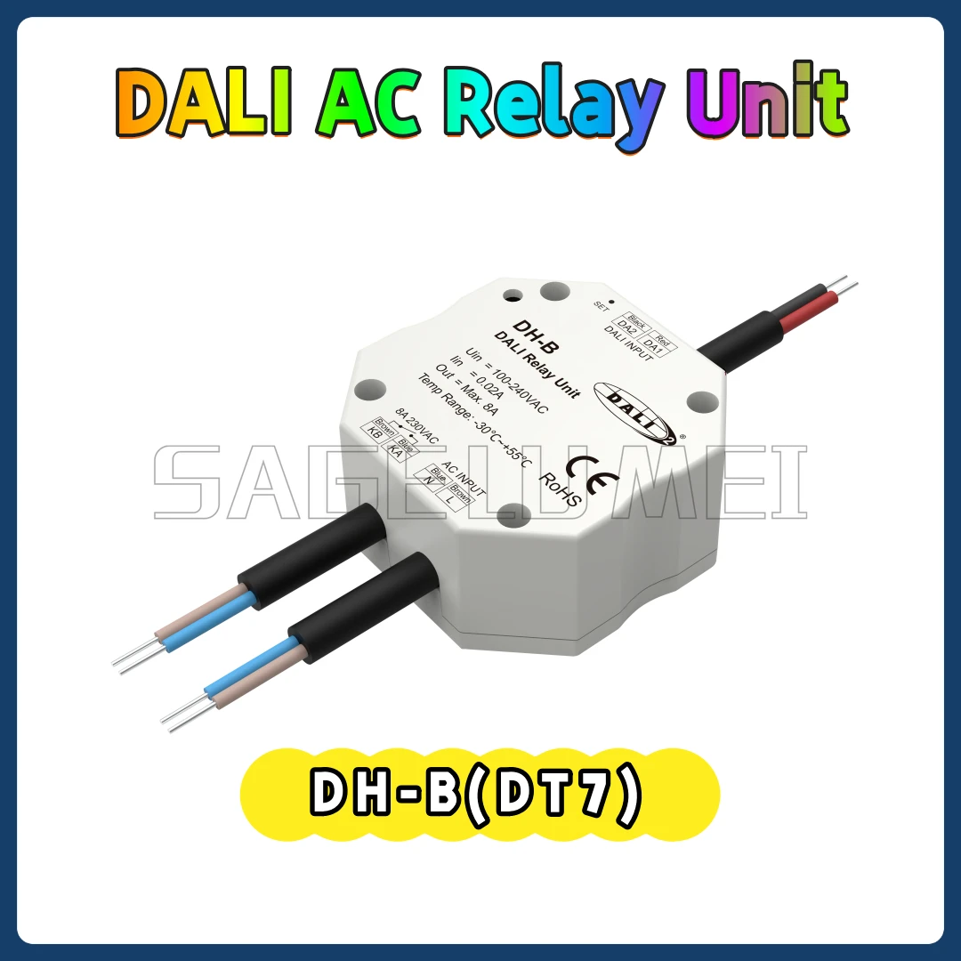Релейный блок переменного тока DALI DH-B (DT7) Skydance AC100-240V 1CH*8A Одноканальный переключатель DALI/PUSH Макс. 8A, совместимый с продуктами DALI
Релейный блок переменного тока DALI DH-B (DT7) Skydance AC100-240V 1CH*8A Одноканальный переключатель DALI/PUSH Макс. 8A, совместимый с продуктами DALI