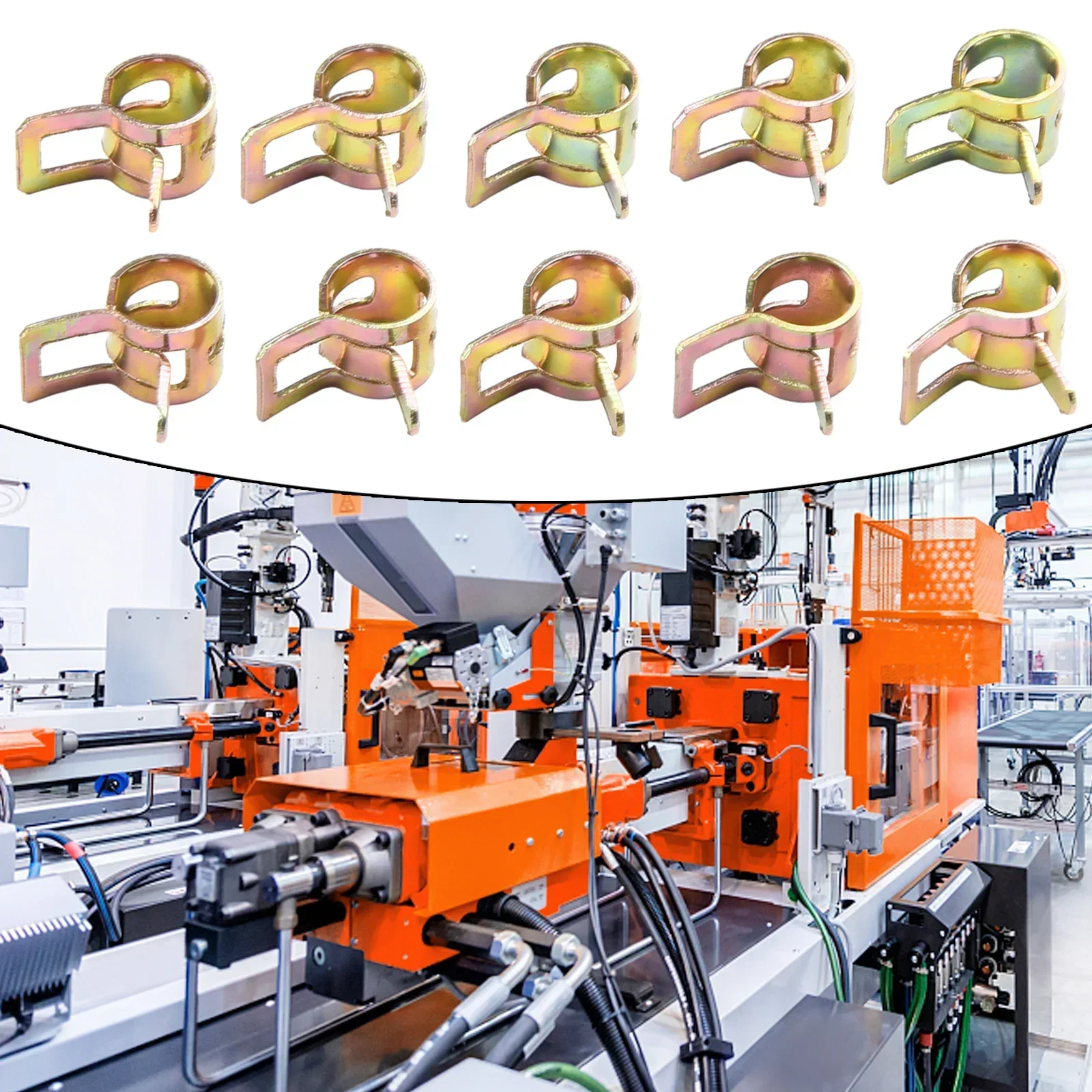 10pcs Spring Clips With Fuel Hose Clip Silicone Vacuum Hose Reusable 5-16mm Hose Clip Water Pipes Pipe Clamps Tool
10pcs Spring Clips With Fuel Hose Clip Silicone Vacuum Hose Reusable 5-16mm Hose Clip Water Pipes Pipe Clamps Tool