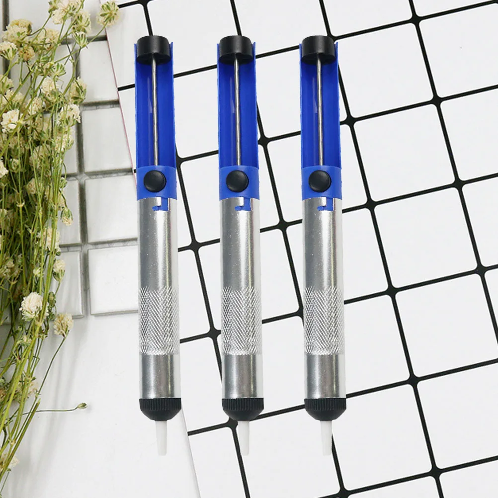 3pcs Solder Sucker Semi Aluminum Tin Absorber Strong Suction Desoldering Vacuum Pump Solder Removal Tool Engine Parts
3pcs Solder Sucker Semi Aluminum Tin Absorber Strong Suction Desoldering Vacuum Pump Solder Removal Tool Engine Parts