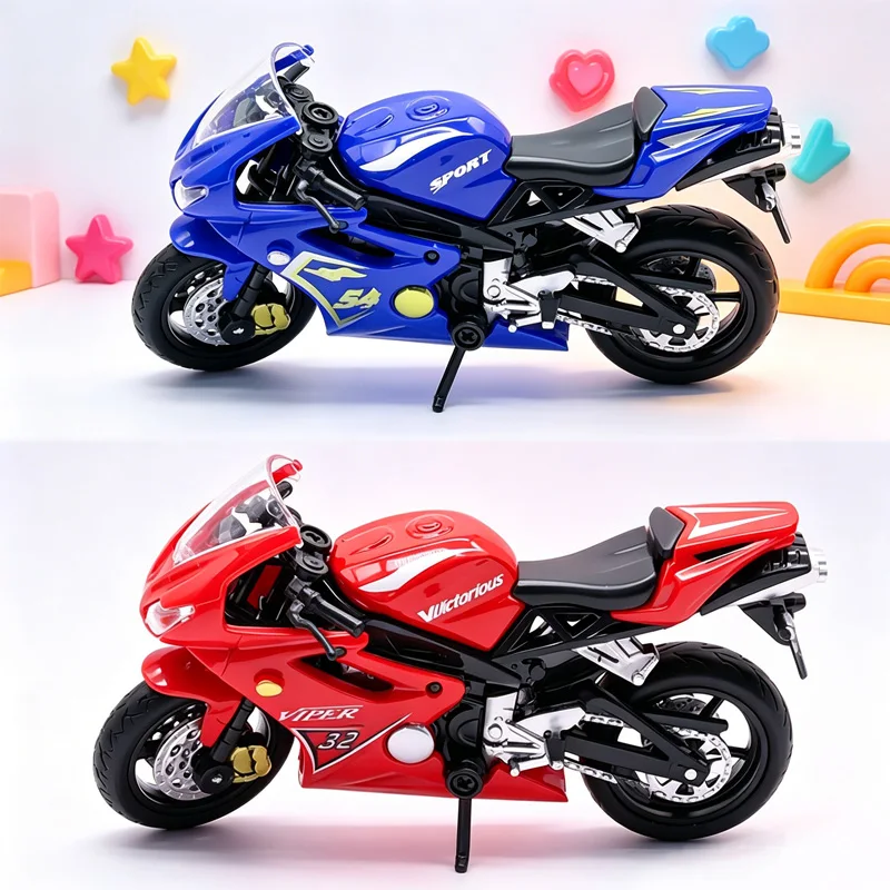 Die-cast 1:18 Alloy Motorcycle Model, Children's Toy, Display Figure, Bicycle Model, Boy's Toy with Base, no music,no light
Die-cast 1:18 Alloy Motorcycle Model, Children's Toy, Display Figure, Bicycle Model, Boy's Toy with Base, no music,no light