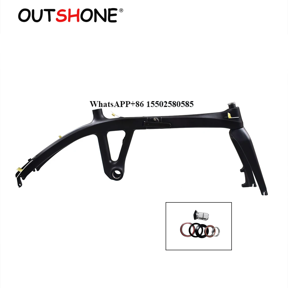 2021 NEW Warranty Carbon Road Folding Bike Frame Fork 20" 1 1/8" Folding Bicycle Frameset Disc Brake Super Light Folding Bike
2021 NEW Warranty Carbon Road Folding Bike Frame Fork 20" 1 1/8" Folding Bicycle Frameset Disc Brake Super Light Folding Bike
