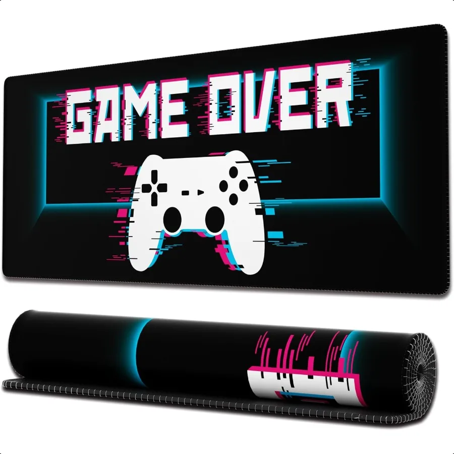 Gaming Mouse Pad with Stitched Edges Game Over Large Mouse Pad Extended XL Cool Mousepad Gaming with AntiSlip Base 31.5 x 11.8
Gaming Mouse Pad with Stitched Edges Game Over Large Mouse Pad Extended XL Cool Mousepad Gaming with AntiSlip Base 31.5 x 11.8