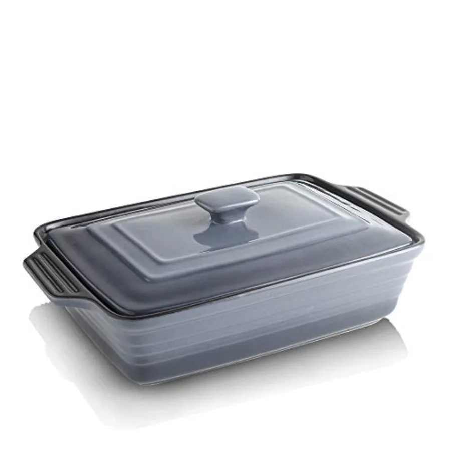 Ceramic Casserole Dish With Lid Covered Rectangular Set Lasagna Pan for Cooking Baking Dish for Dinner Kitchen 9 x 13 Inch Reac
Ceramic Casserole Dish With Lid Covered Rectangular Set Lasagna Pan for Cooking Baking Dish for Dinner Kitchen 9 x 13 Inch Reac