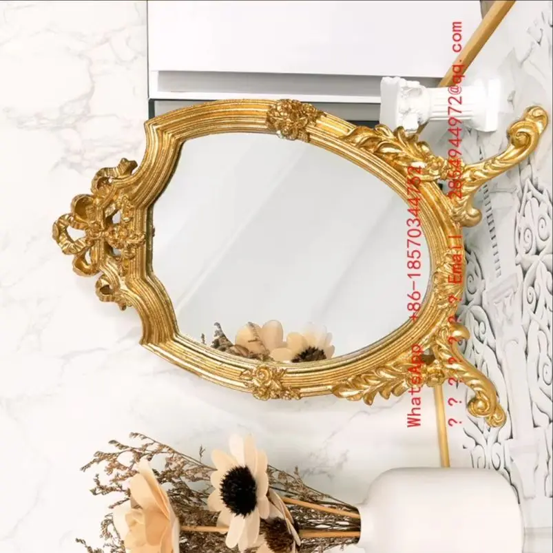 2026 Creative European Retro French Literary Home Decoration Ornament Gold Carved Table Makeup Mirror Bathroom Decoration
2026 Creative European Retro French Literary Home Decoration Ornament Gold Carved Table Makeup Mirror Bathroom Decoration