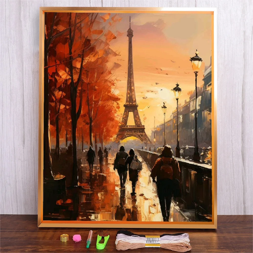 DMC Cross Stitch Kits Sunset Landscape Cross-Stitch DIY Cotton Thread 11CT Printed Embroidery Needlework Handicraft Wall Art
DMC Cross Stitch Kits Sunset Landscape Cross-Stitch DIY Cotton Thread 11CT Printed Embroidery Needlework Handicraft Wall Art
