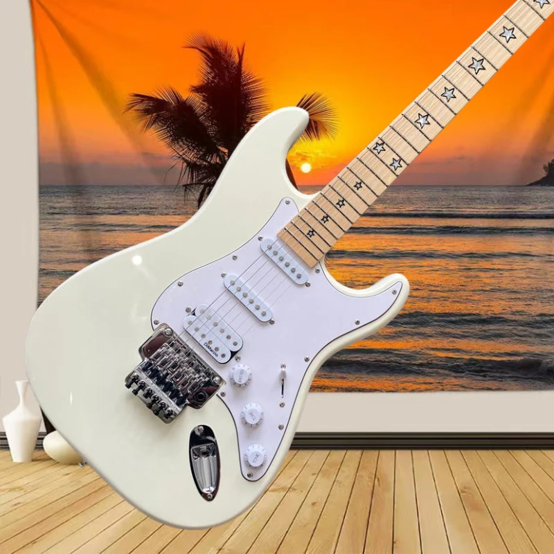 White STS0S Alder Wood Body Electric Guitar Free Shipping Fixed Bridge High-Quality Balanced Tone
White STS0S Alder Wood Body Electric Guitar Free Shipping Fixed Bridge High-Quality Balanced Tone