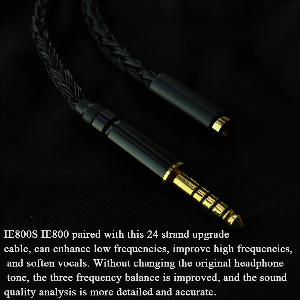 IE800S IE800 Earphones Cable - 24 Core OCC Silver Mixed Plated, 2.5mm/4.4mm/3.5mm with Mic, Upgrade Cable for Sennheiser
IE800S IE800 Earphones Cable - 24 Core OCC Silver Mixed Plated, 2.5mm/4.4mm/3.5mm with Mic, Upgrade Cable for Sennheiser