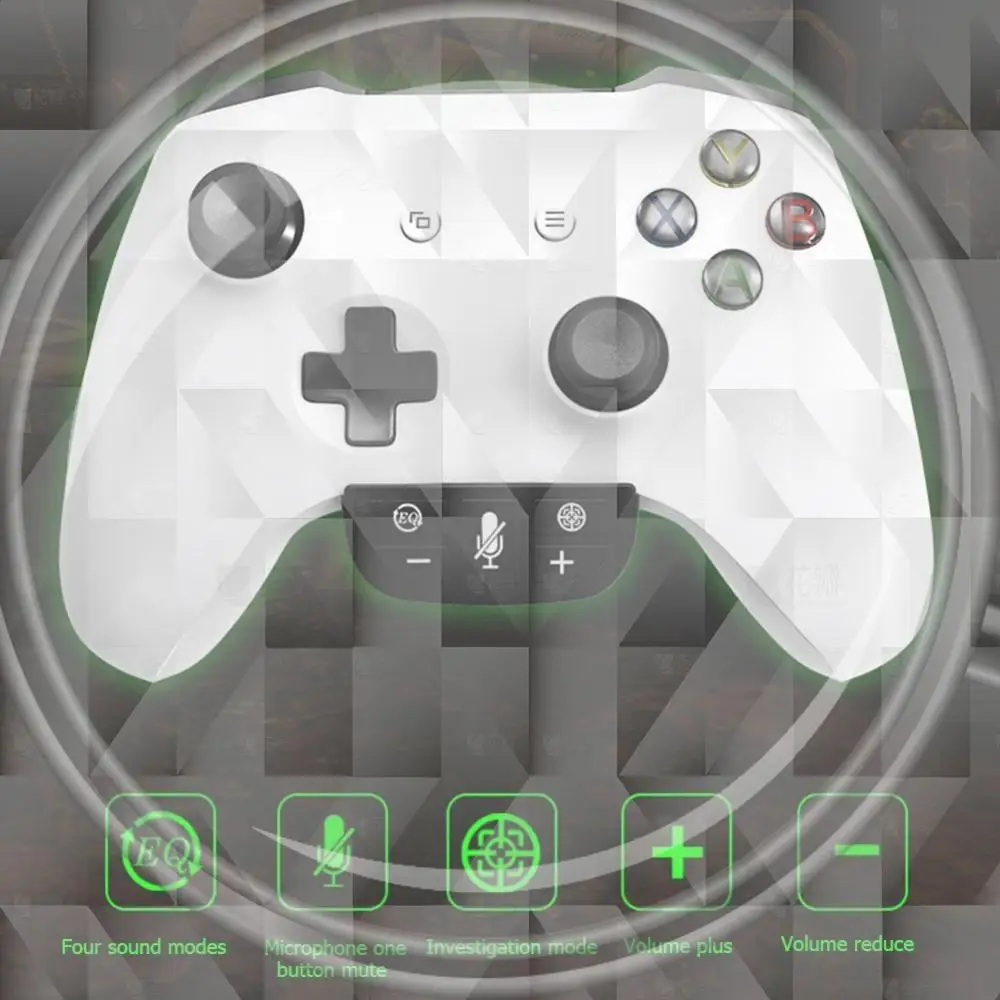 Joypad Headset Converter for Xbox One S/X/XSX/XSS/ELITE/ELITE2 Gamepad Headset Adapter with 3.5mm Audio Plug
Joypad Headset Converter for Xbox One S/X/XSX/XSS/ELITE/ELITE2 Gamepad Headset Adapter with 3.5mm Audio Plug