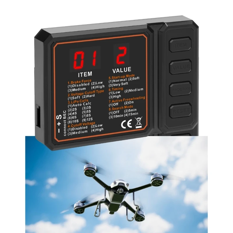 Programming Card for Car Helicopter Portable Model Setting Programming Card with LCD Display Easy to Operate M4YD
Programming Card for Car Helicopter Portable Model Setting Programming Card with LCD Display Easy to Operate M4YD