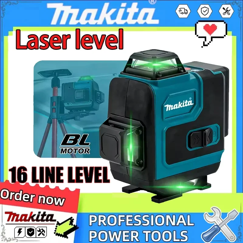 Makita 360 Horizontal Vertical Cross Level Green 16-Line Laser Light High-Precision High-Precision Wall-Mounted PortableTool
Makita 360 Horizontal Vertical Cross Level Green 16-Line Laser Light High-Precision High-Precision Wall-Mounted PortableTool