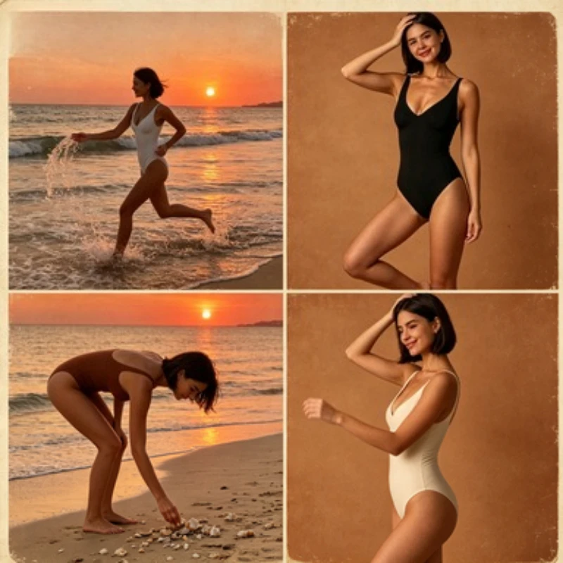 FITS EVERYBODY Seamless V-Neck Shapewear Crotch Opening Back Shaper High Compression Tummy Control Bodysuit, Breathable
FITS EVERYBODY Seamless V-Neck Shapewear Crotch Opening Back Shaper High Compression Tummy Control Bodysuit, Breathable