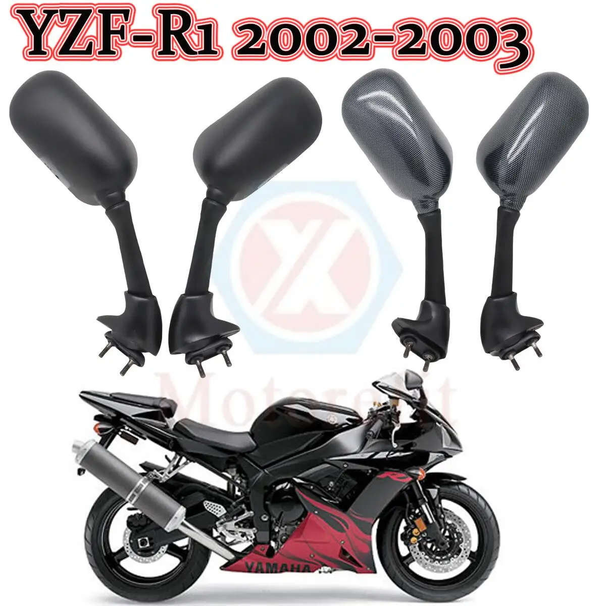 Зеркало заднего вида для мотоцикла, гоночные зеркала, подходят для YAMAHA YZF-R1 YZF R1 YZFR1 2002 2003 
Зеркало заднего вида для мотоцикла, гоночные зеркала, подходят для YAMAHA YZF-R1 YZF R1 YZFR1 2002 2003