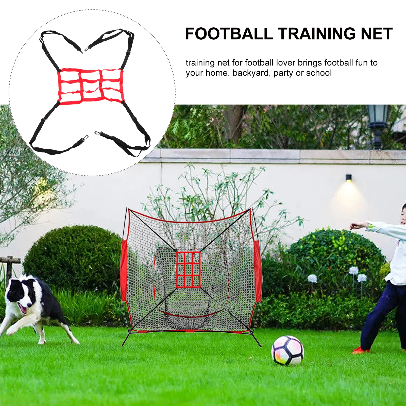 1pcs Football Training Net For Indoor Outdoor Practice Lightweight Nylon Net With Alloy Frame Backyard Home Party Use Football
1pcs Football Training Net For Indoor Outdoor Practice Lightweight Nylon Net With Alloy Frame Backyard Home Party Use Football