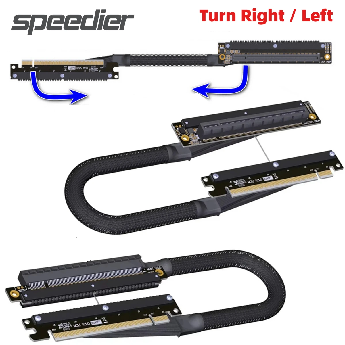 PCI E 4.0 X16 Graphics Card Soft Extension Cable Double Reverse PCI-E 4.0 X16 GEN4 256Gbps Adapter Cable High Speed Server Cable
PCI E 4.0 X16 Graphics Card Soft Extension Cable Double Reverse PCI-E 4.0 X16 GEN4 256Gbps Adapter Cable High Speed Server Cable