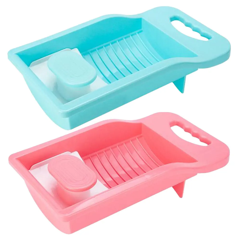 2pcs PP Wash Basin Laundry Board Small Hand Washing Machine Compact Size Anti Slip Socks Underwear Cleaning Helper Durable
2pcs PP Wash Basin Laundry Board Small Hand Washing Machine Compact Size Anti Slip Socks Underwear Cleaning Helper Durable