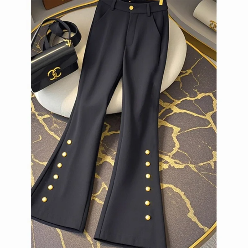 Trend Office Lady Appear Thin Wide Leg Women Spring Autumn Fashion High Waist Solid Color Straight All-match Casual Suit Pants
Trend Office Lady Appear Thin Wide Leg Women Spring Autumn Fashion High Waist Solid Color Straight All-match Casual Suit Pants