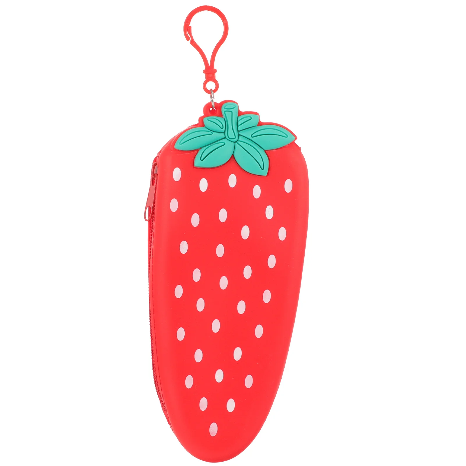 Large Capacity Strawberry Pencil Bag Silicone Zipper Pencil Pouch Creative Cute Stationery Bag for Students Pen Pouch 
Large Capacity Strawberry Pencil Bag Silicone Zipper Pencil Pouch Creative Cute Stationery Bag for Students Pen Pouch