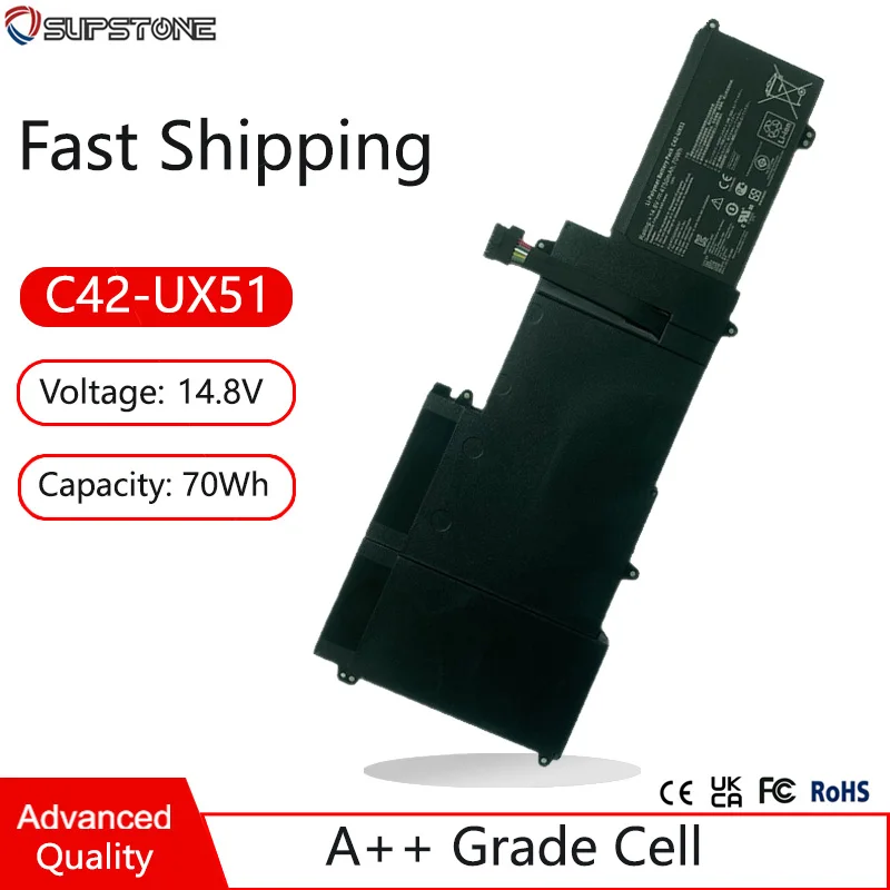 Новый аккумулятор для ноутбука C42-UX51 для Asus ZenBook UX51 UX51V UX51VZ U500 U500V U500VZ BX51V
Новый аккумулятор для ноутбука C42-UX51 для Asus ZenBook UX51 UX51V UX51VZ U500 U500V U500VZ BX51V