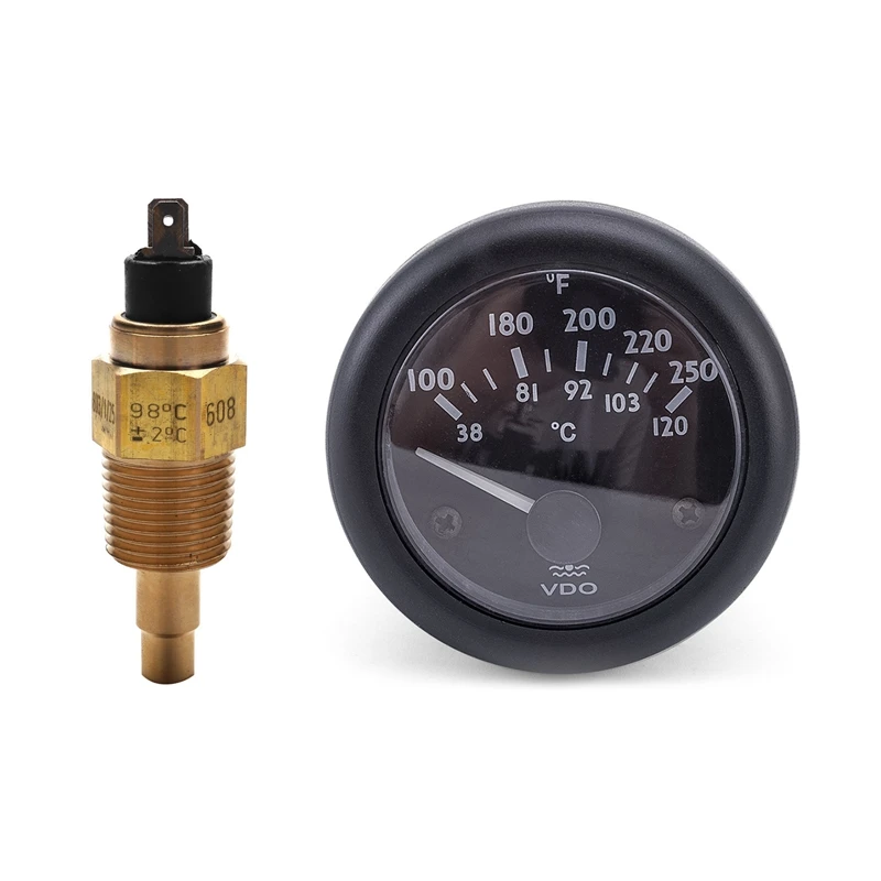1 Pcs Vdo 1/2 Npt 21Mm Thread Engine Oil Temperature Sensor & 1 Pcs VDO Electromagnetic Water Temperature Gauge
1 Pcs Vdo 1/2 Npt 21Mm Thread Engine Oil Temperature Sensor & 1 Pcs VDO Electromagnetic Water Temperature Gauge