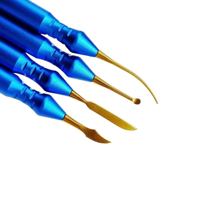 T Double Ends Titanium Tip Sculpture Knife Lab Wax Carving Tool SetVersatile Kit Laboratory Mixing Spatula
T Double Ends Titanium Tip Sculpture Knife Lab Wax Carving Tool SetVersatile Kit Laboratory Mixing Spatula