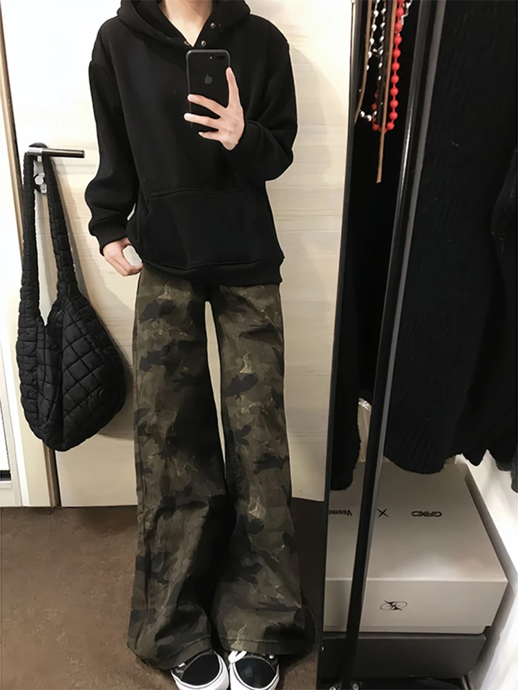 American Sle Waed Camouflage Wide Leg Men's Jeans Summer Straight Tube Long Pants Cleanfit Micro Flared Trousers
American Sle Waed Camouflage Wide Leg Men's Jeans Summer Straight Tube Long Pants Cleanfit Micro Flared Trousers