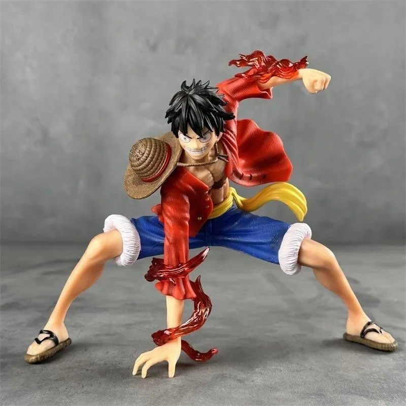 New 16CM One Piece Double Fruit Special Print Style Battle Luffy Figure Ornament For Children's Gifts
New 16CM One Piece Double Fruit Special Print Style Battle Luffy Figure Ornament For Children's Gifts