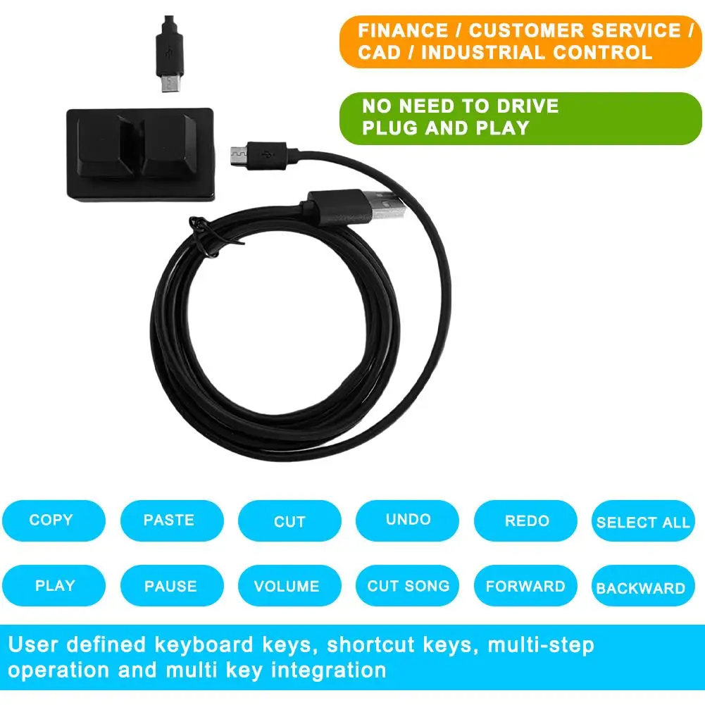 RGB USB Mini Keypad 2 Keys Copy And Paste Macro Programming Gaming Custom Red Mechanical Keyboard Backlight Keypad Switch K5Z7
RGB USB Mini Keypad 2 Keys Copy And Paste Macro Programming Gaming Custom Red Mechanical Keyboard Backlight Keypad Switch K5Z7
