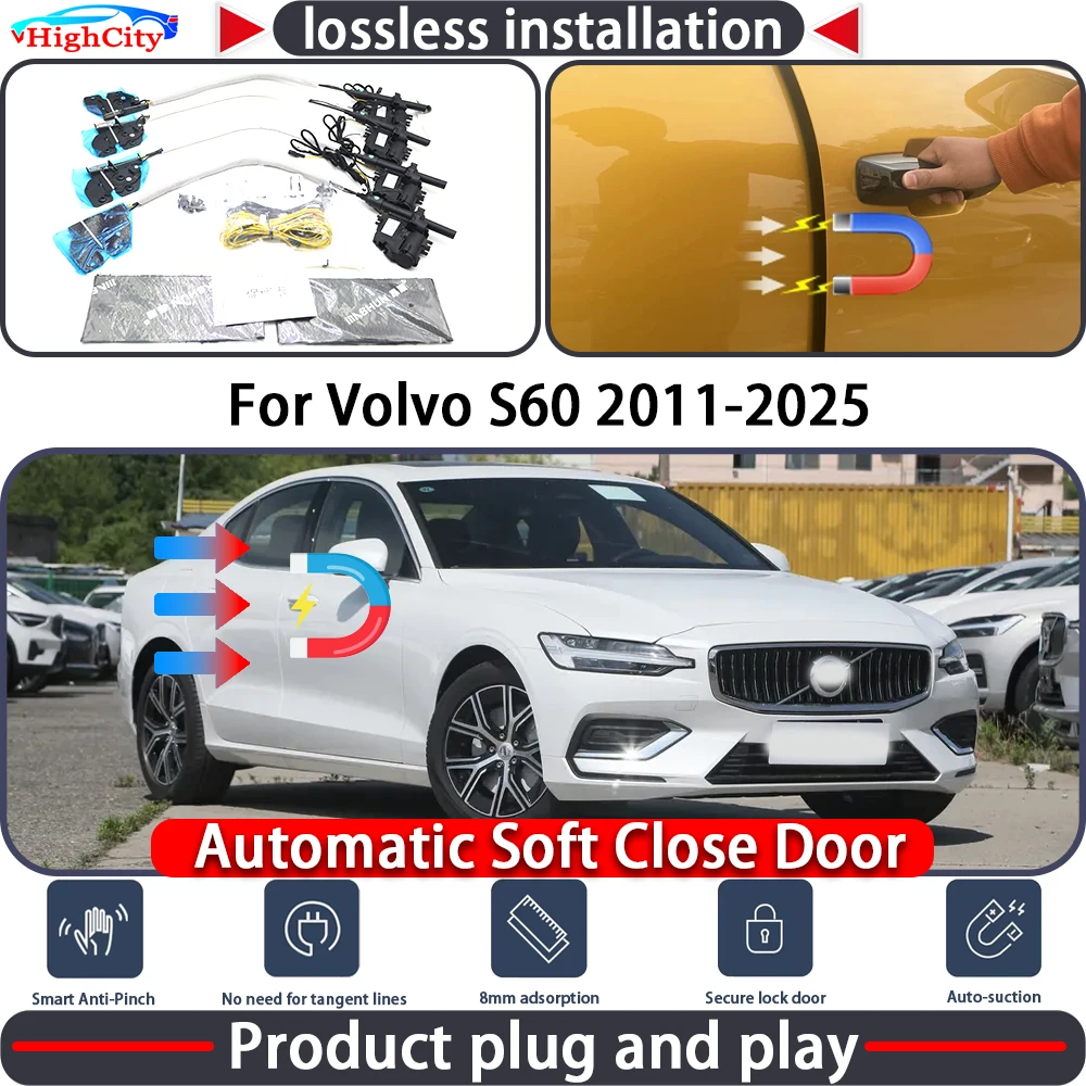 HighCity Electric Closing Door Lock Actuator for Volvo S60 2011-2025Soft Close Power Latch System Auto Pull Door kit
HighCity Electric Closing Door Lock Actuator for Volvo S60 2011-2025Soft Close Power Latch System Auto Pull Door kit