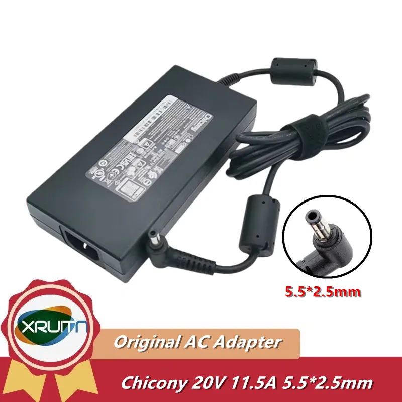 Оригинальный адаптер переменного тока Chicony 230 Вт, 20 В, 11,5 А A17-230P1B A230A038P, блок питания для GIGABYTE SABRE PRO 15, зарядное устройство для ноутбука 5,5x2,5 мм
Оригинальный адаптер переменного тока Chicony 230 Вт, 20 В, 11,5 А A17-230P1B A230A038P, блок питания для GIGABYTE SABRE PRO 15, зарядное устройство для ноутбука 5,5x2,5 мм