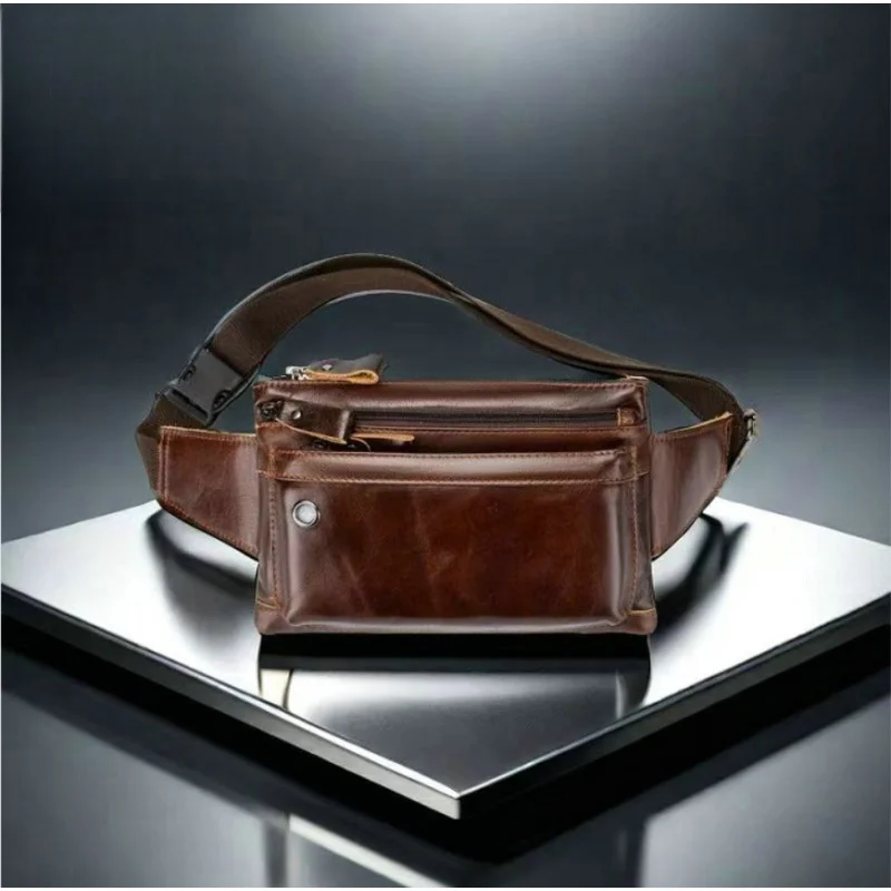 Leather waist bag, men's genuine leather crossbody bag, mobile phone shoulder bag, cycling mobile phone bag
Leather waist bag, men's genuine leather crossbody bag, mobile phone shoulder bag, cycling mobile phone bag