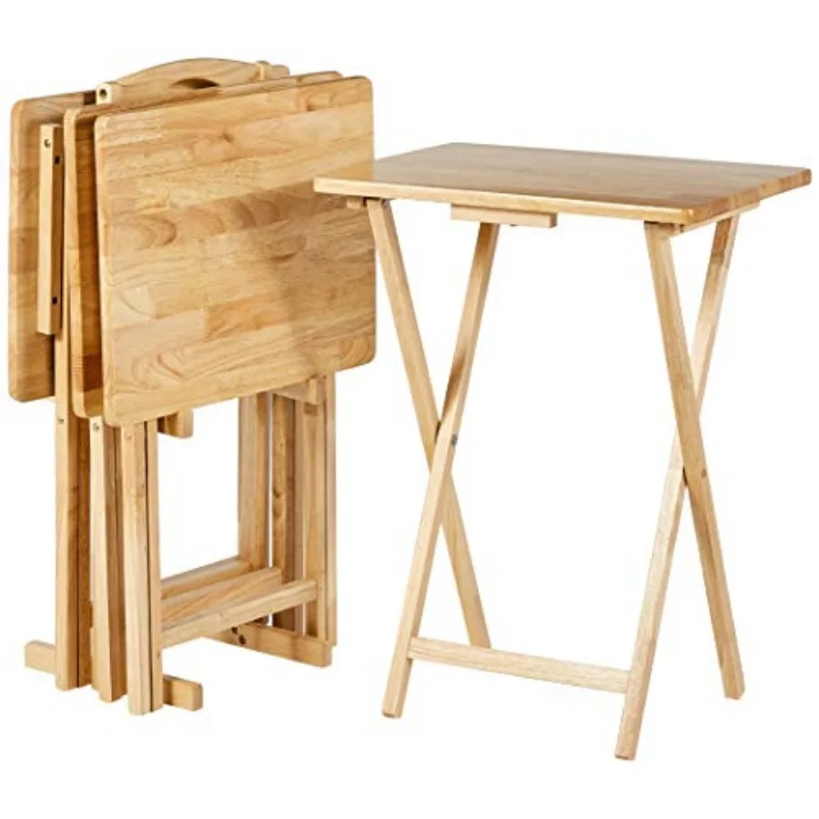 Classic Foldable TV Dinner Tray Table with Storage Rack, 14.6 L x 19 W x 26 H inch, Natutral, 4-Pack
Classic Foldable TV Dinner Tray Table with Storage Rack, 14.6 L x 19 W x 26 H inch, Natutral, 4-Pack