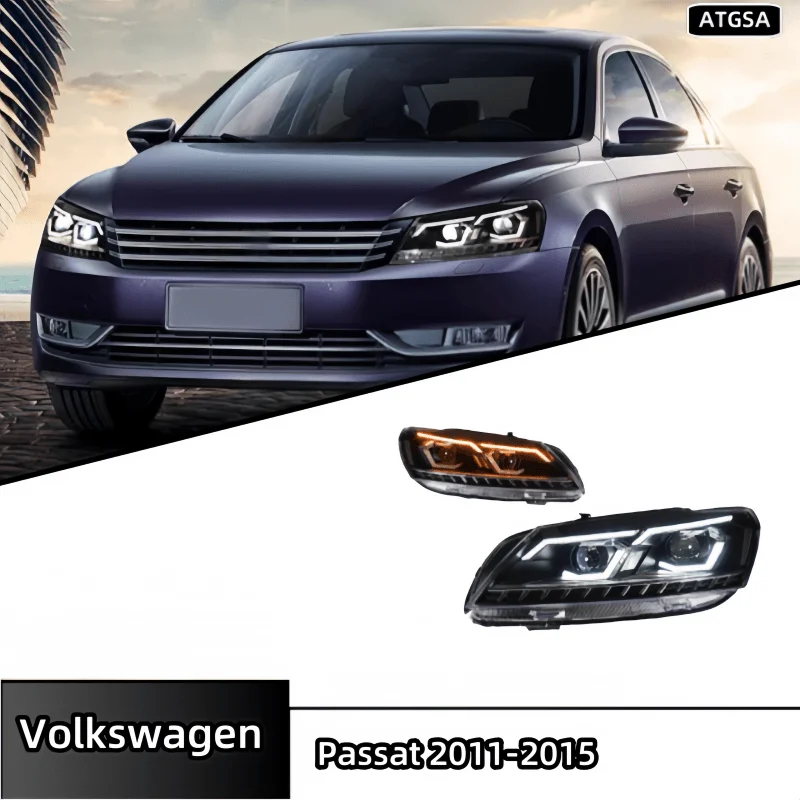Car headlights for Volkswagen Passat 2011-2015 upgrade LED headlights new style non-destructive installation
Car headlights for Volkswagen Passat 2011-2015 upgrade LED headlights new style non-destructive installation