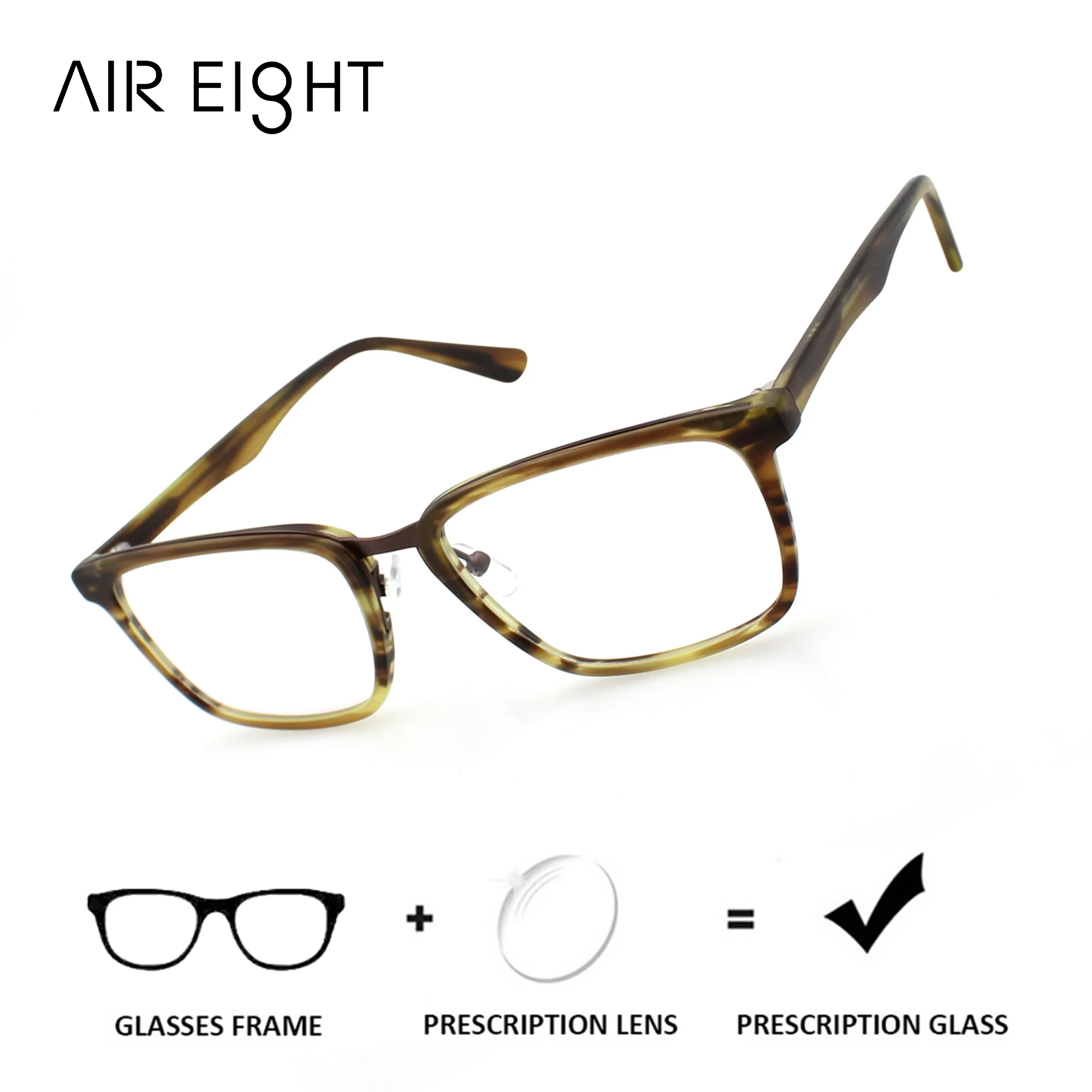 AIR EIGHT Handmade Acetate Square Prescription Glasses For Women Myopia Optical Lenses With Recipe Progressive Eyeglasses
AIR EIGHT Handmade Acetate Square Prescription Glasses For Women Myopia Optical Lenses With Recipe Progressive Eyeglasses