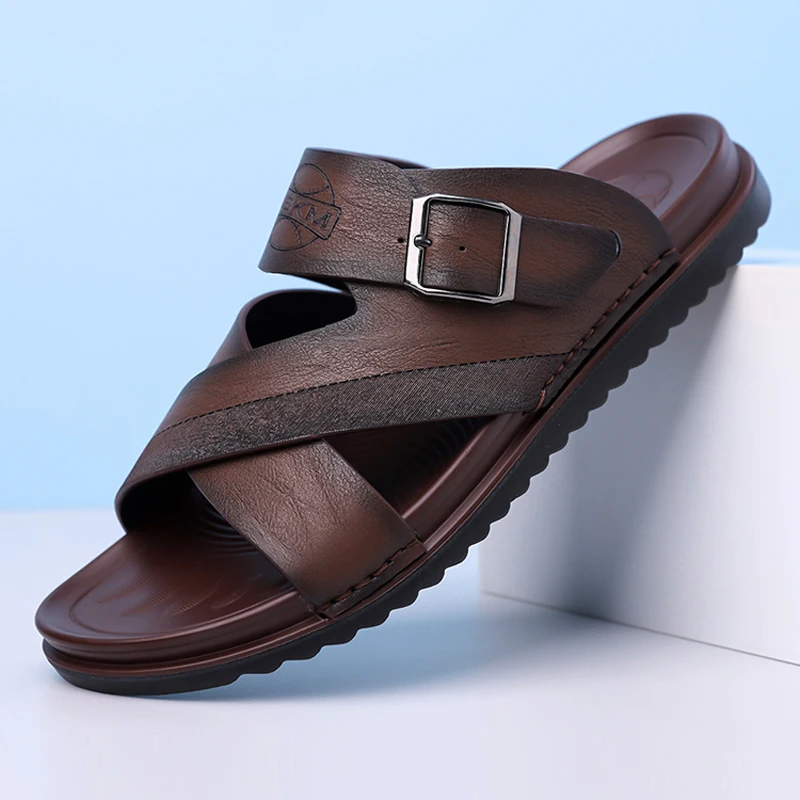 Men's Summer Cross Strap Soft Sole Sandals Anti-Slip Wear-Resistant Breathable Comfortable Outdoor Slip-On Slipper-DH5311
Men's Summer Cross Strap Soft Sole Sandals Anti-Slip Wear-Resistant Breathable Comfortable Outdoor Slip-On Slipper-DH5311