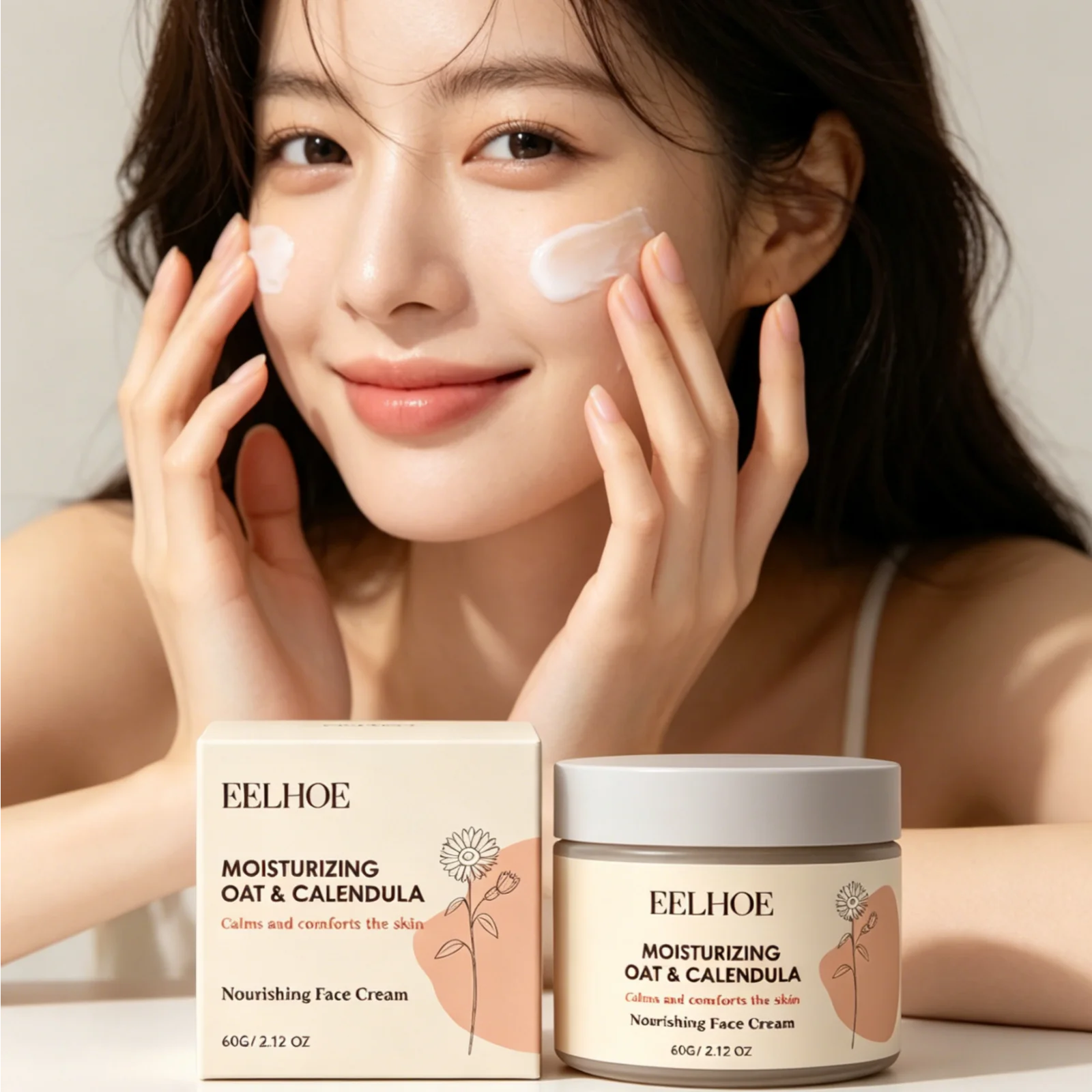 EELHOE Moisturizing Face Cream Deep Hydration Brighten Skin Tone Reduce Dryness Improve Skin Texture Nourishing Face Cream 60g
EELHOE Moisturizing Face Cream Deep Hydration Brighten Skin Tone Reduce Dryness Improve Skin Texture Nourishing Face Cream 60g
